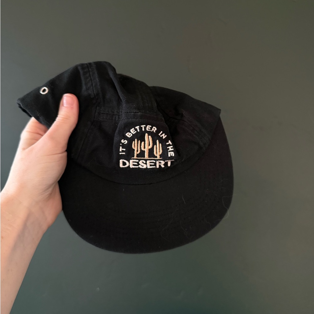 Black 'It's Better in the Desert' Embroidered Cap